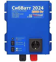 Купить СибВатт 2024 инвертор, преобразователь напряжения DC/AC, 24В/220В, 2000Вт в Санкт-Петербурге