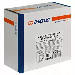 Купить УЗО Энергия АВДТ-32 30мА тип AC 6кА 2P 25A в Санкт-Петербурге