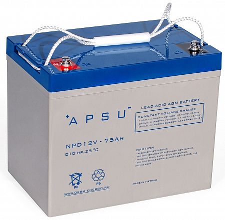 Купить Аккумуляторная батарея APSU NPD 12-75 в Санкт-Петербурге